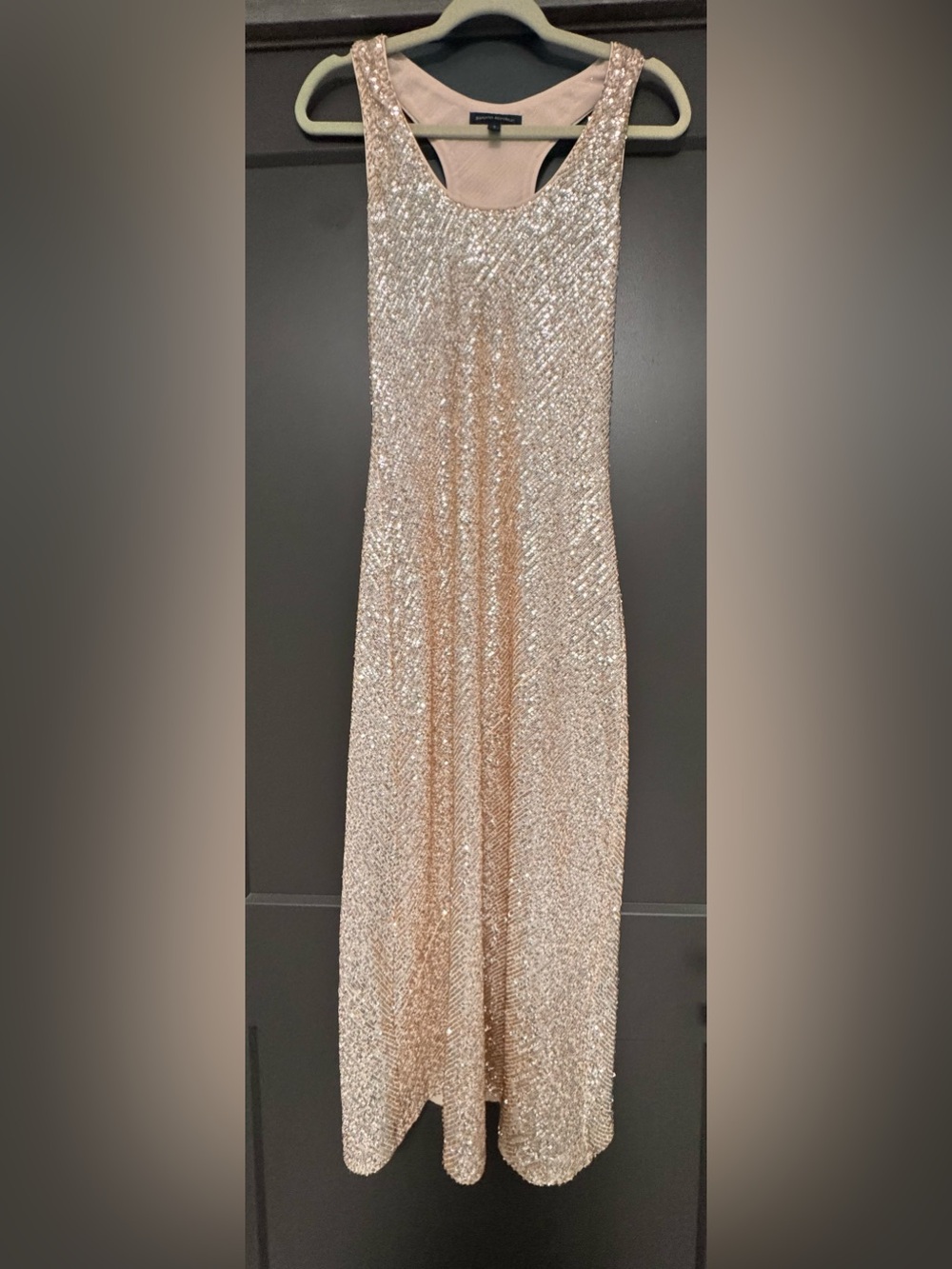 Banana Republic Gold Sequin Maxi Dress